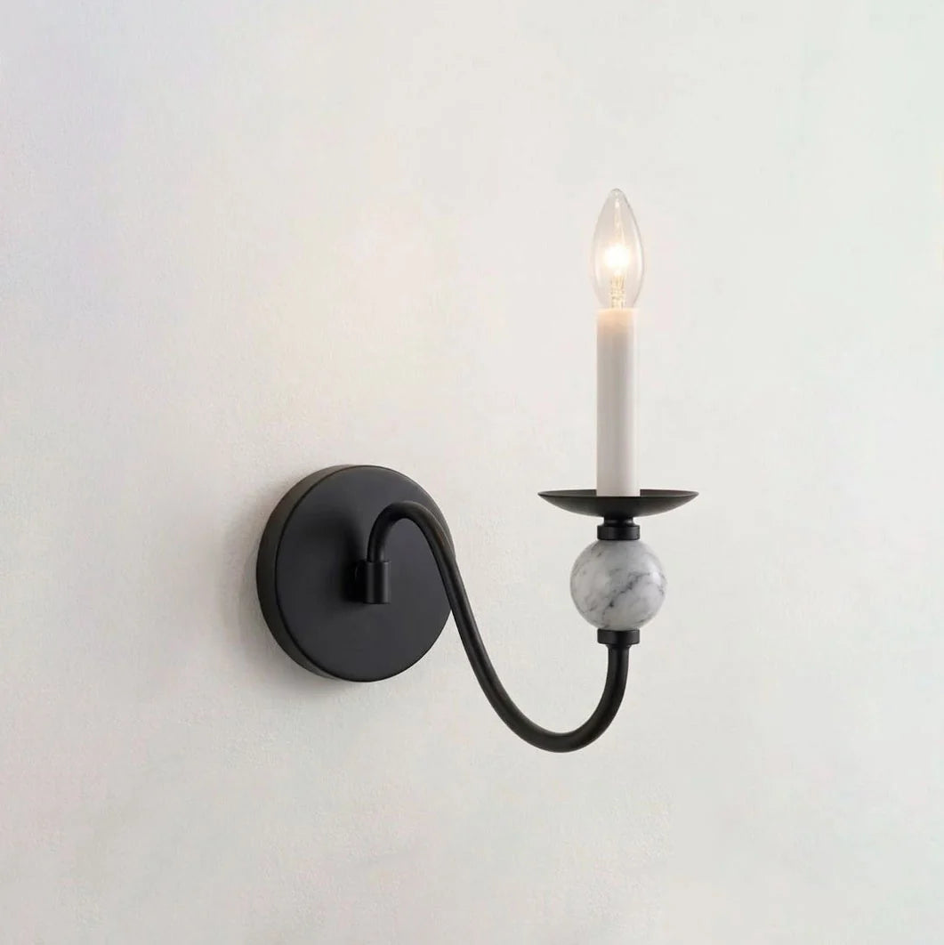 Adair Marble Ball Sconce