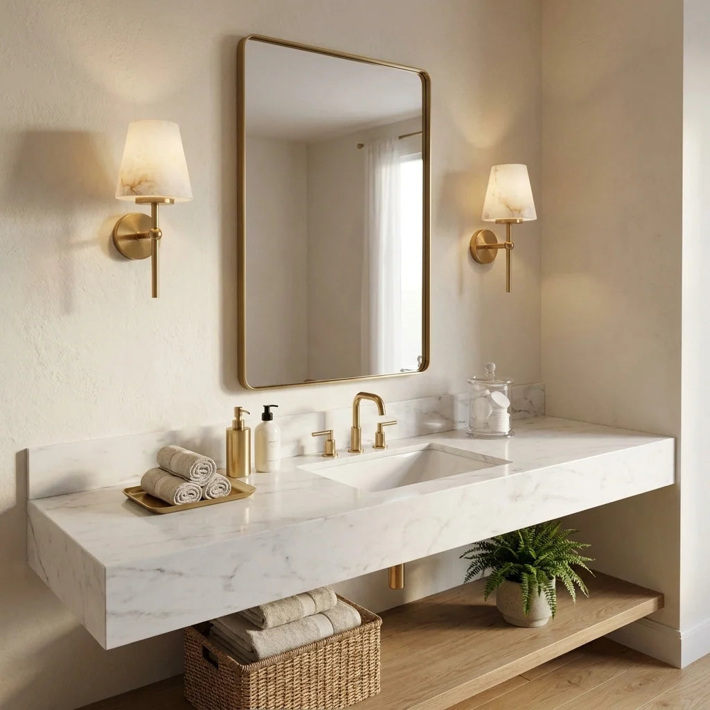 Pivot Alabaster Wall Sconce