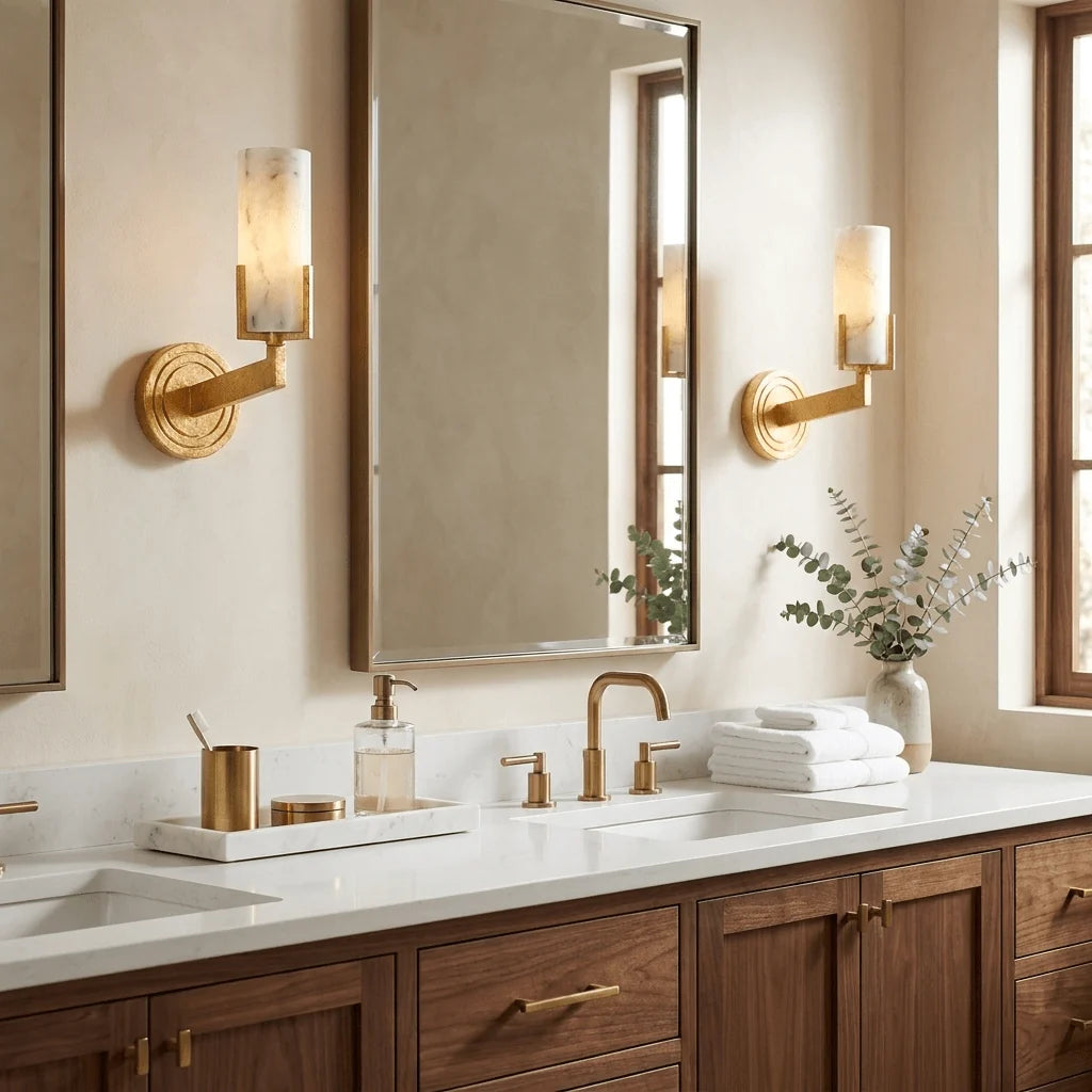 Ansel Alabaster Wall Sconce