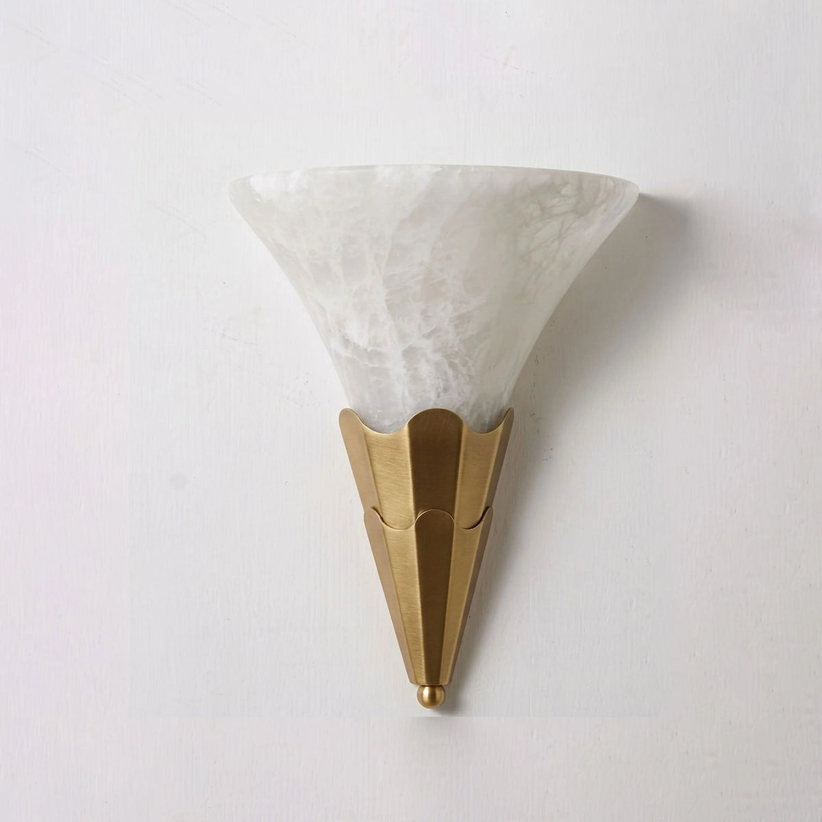 Fanlight Alabaster Wall Sconce