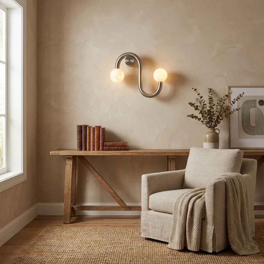 Ripple Alabaster Wall Sconce