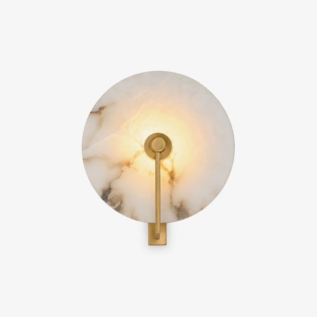 Medallion Alabaster Wall Sconce