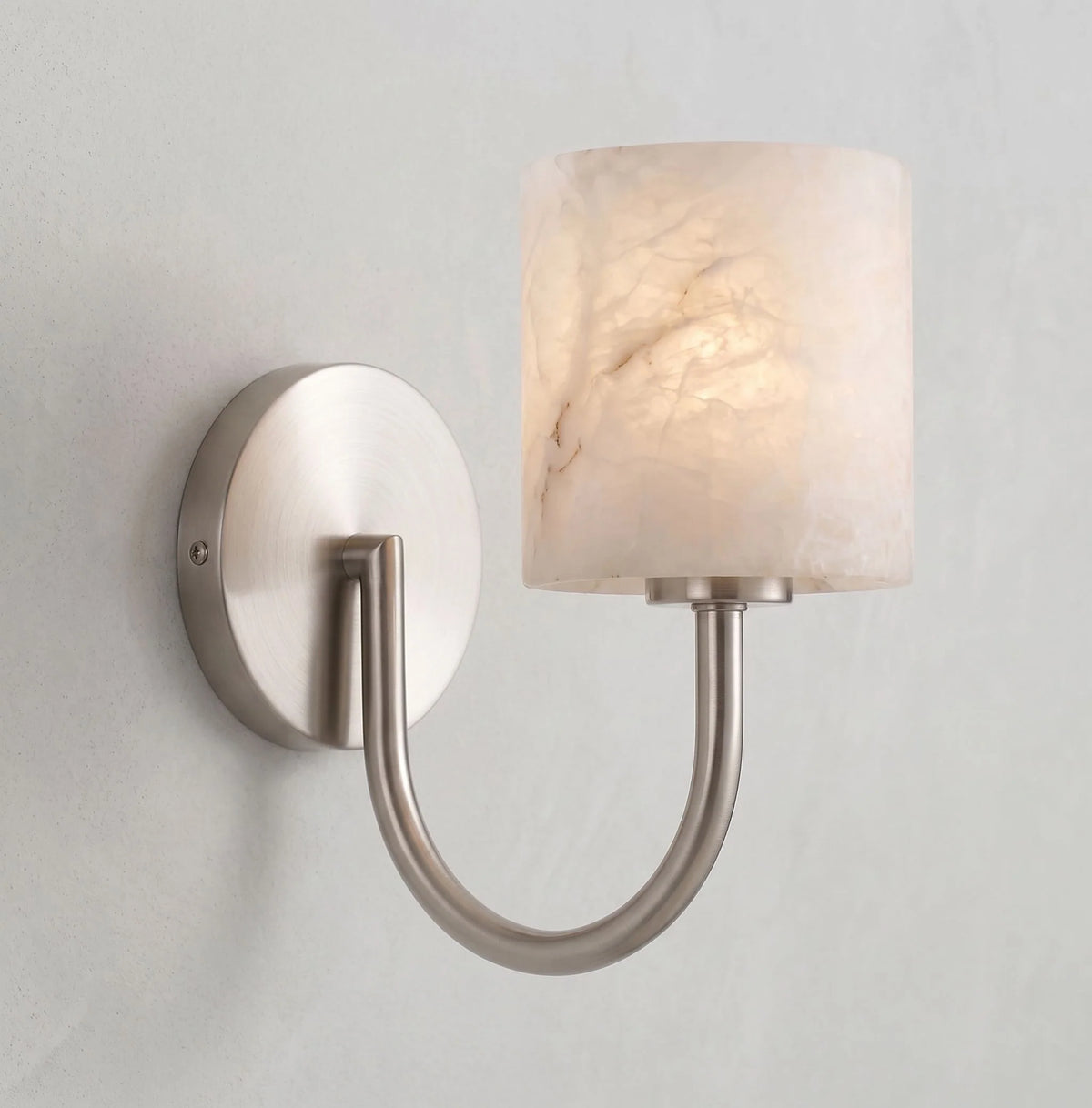 Crook Alabaster-Wandleuchte