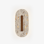 Ovale Travertine Wall Lamp