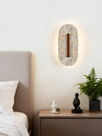 Ovale Travertine Wall Lamp