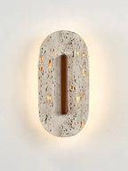 Ovale Travertine Wall Lamp