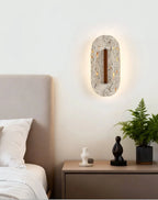 Ovale Travertine Wall Lamp