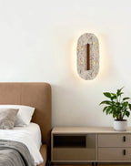 Ovale Travertine Wall Lamp