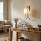Wishbone Alabaster Wall Sconce