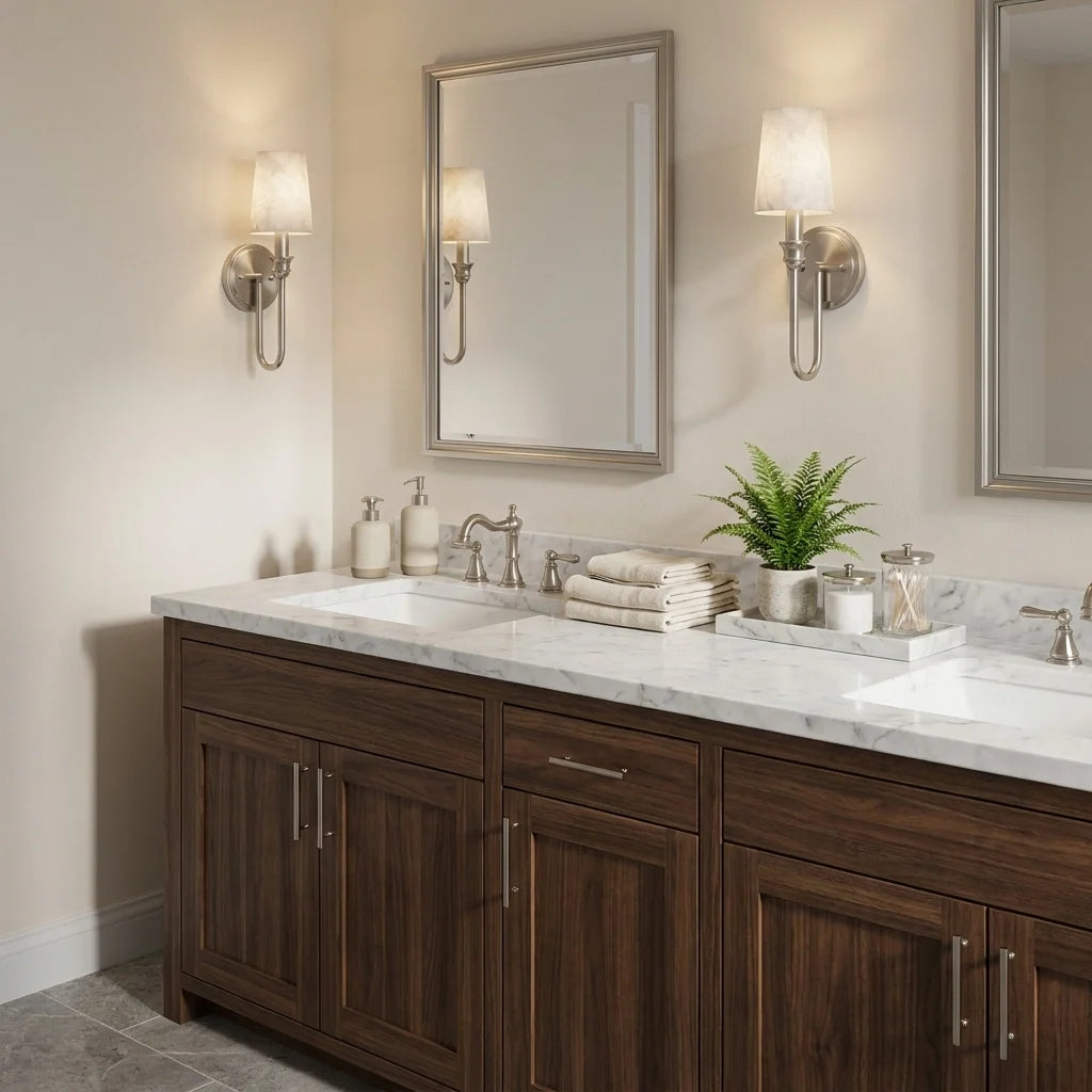 Harp Alabaster Wall Sconce
