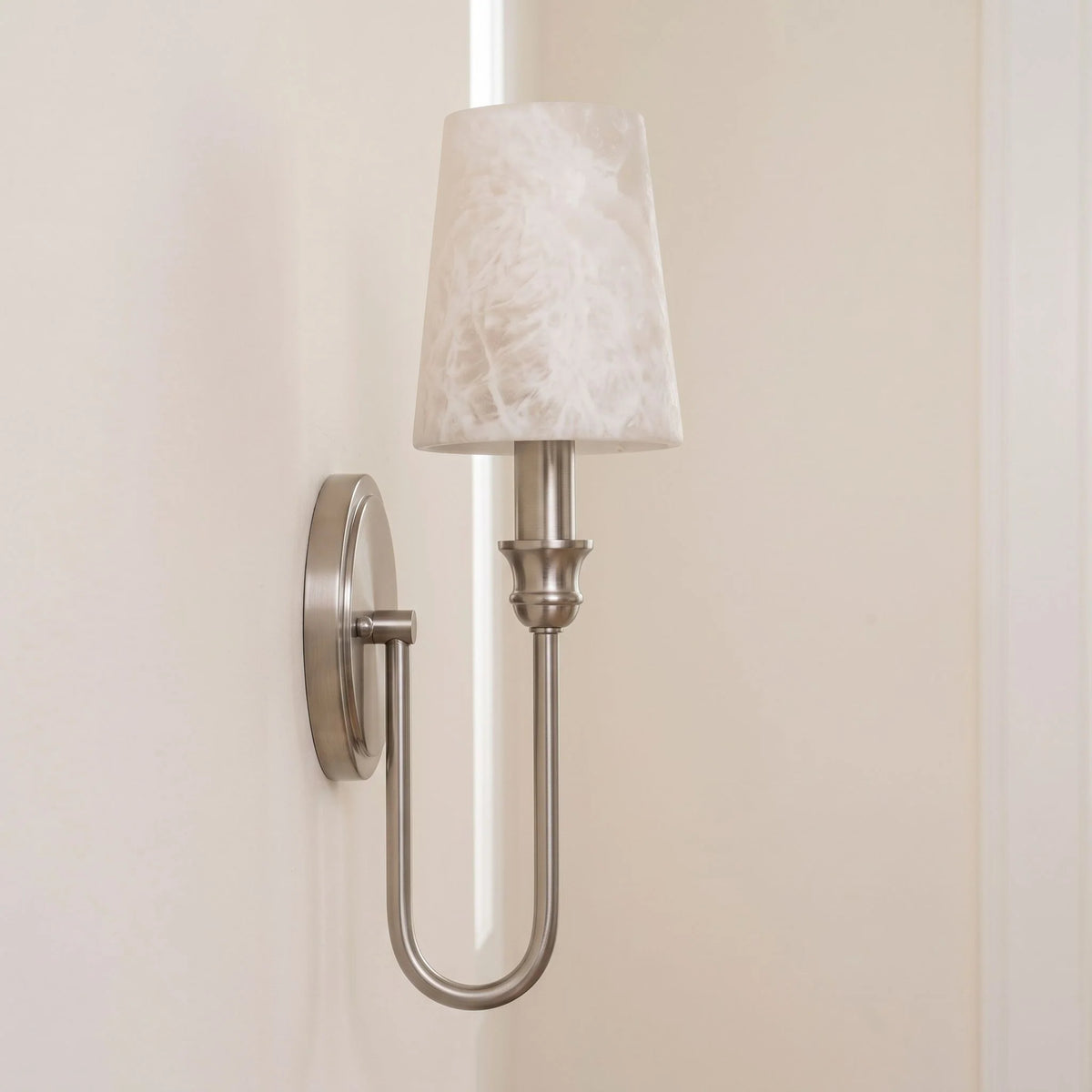 Harp Alabaster Wall Sconce
