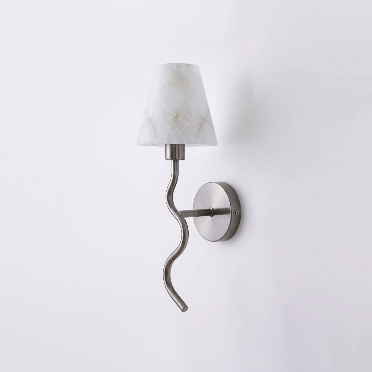 Meander Alabaster Cone Sconce