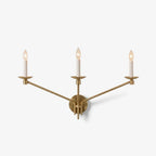Vesper Brass Candlestick Sconce