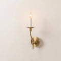 Vesper Brass Candlestick Sconce
