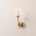 Vesper Brass Candlestick Sconce
