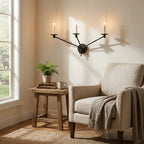 Vesper Brass Candlestick Sconce
