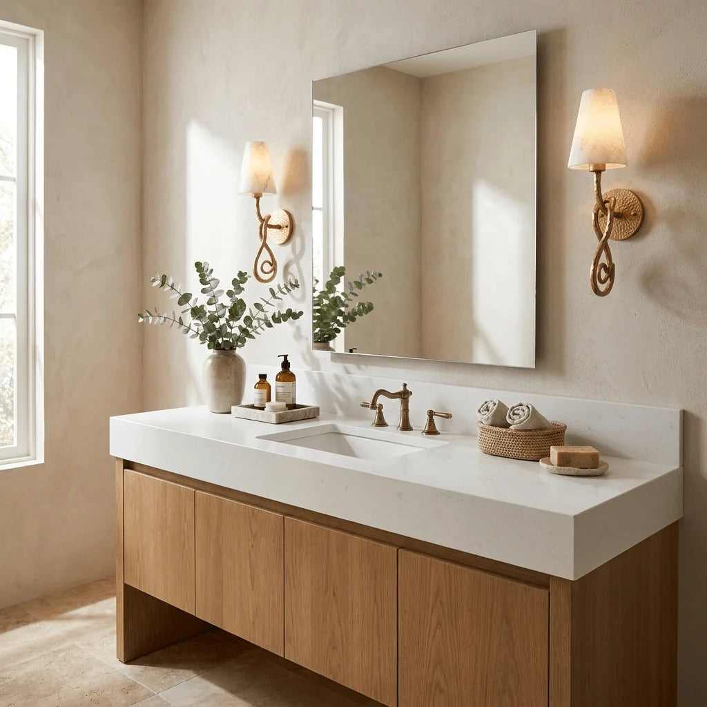 Tangle Alabaster Knot Sconce