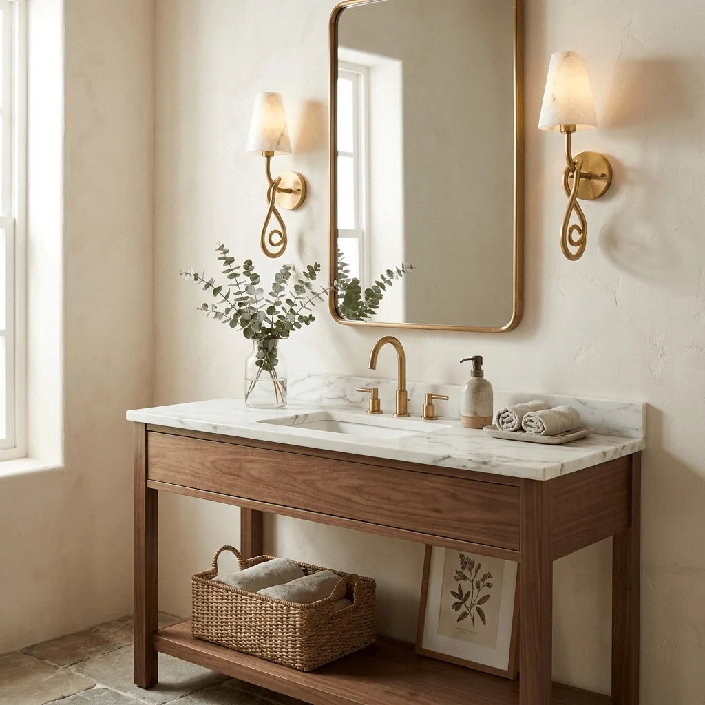 Tangle Alabaster Knot Sconce