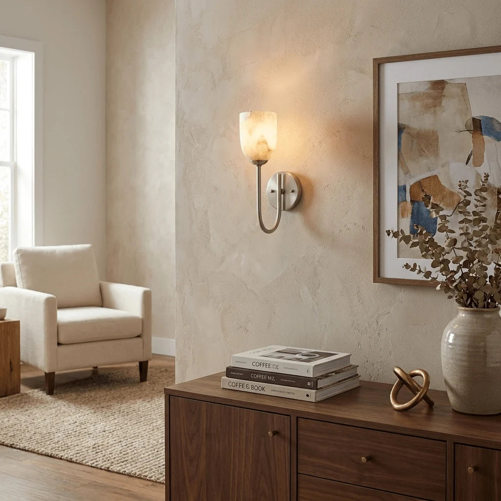 Lowell Alabaster Wall Sconce