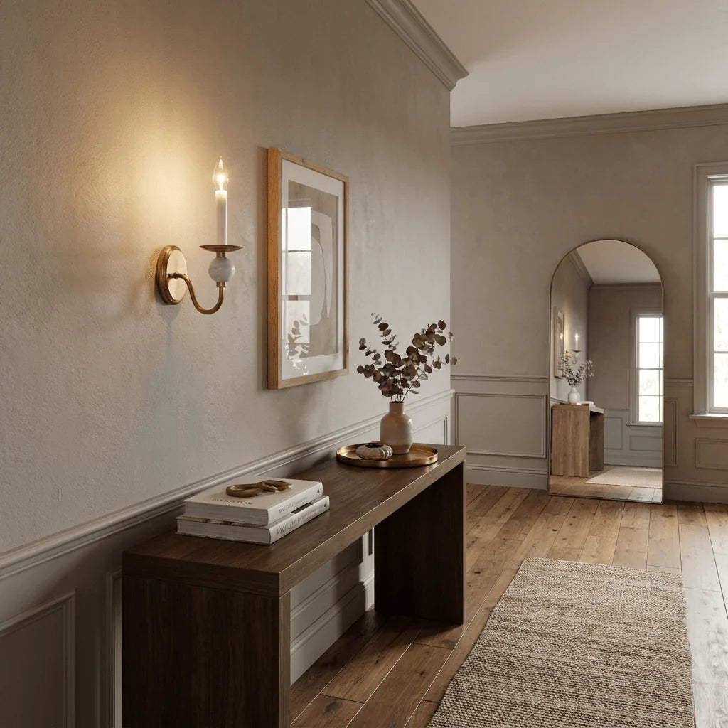 Meander Brass Sconce