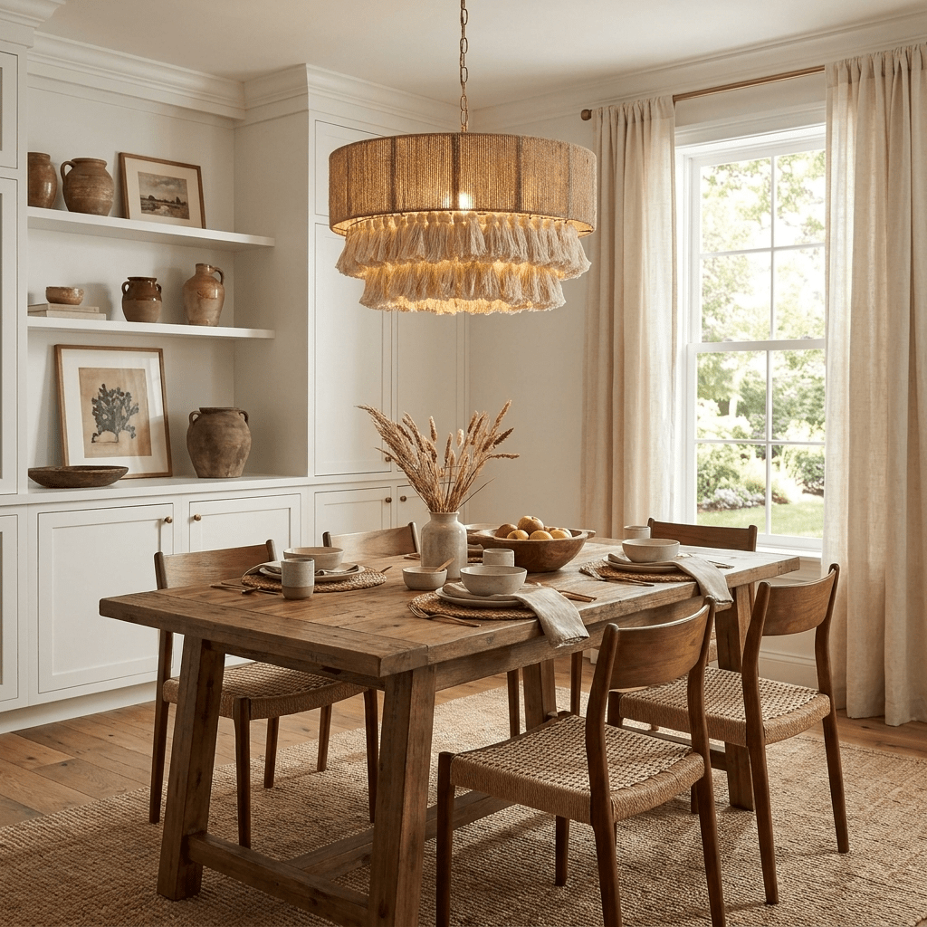 Woven Jute Pendant Lamp