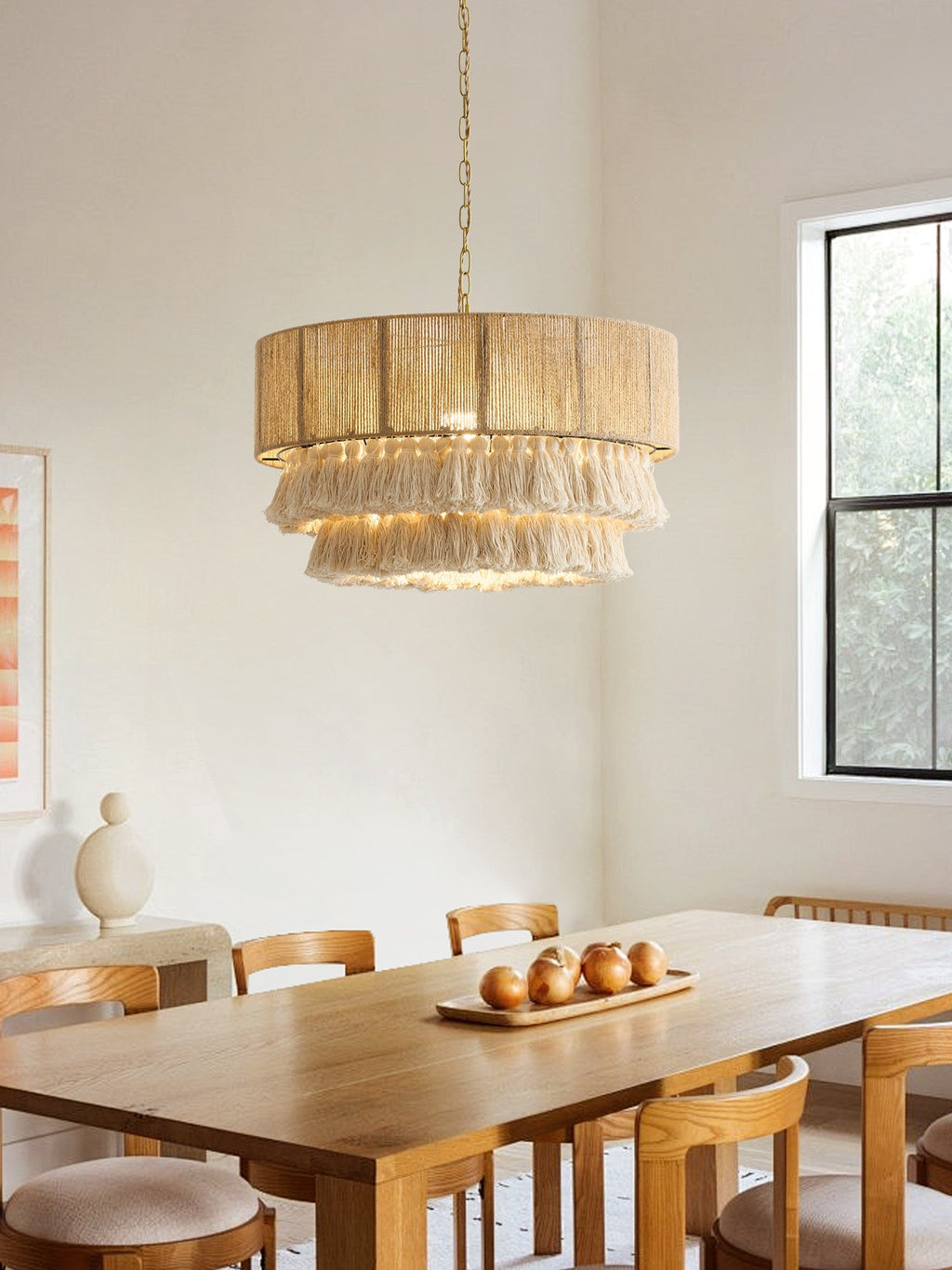 Woven Jute Pendant Lamp