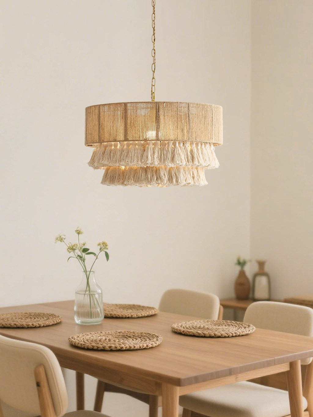 Woven Jute Pendant Lamp