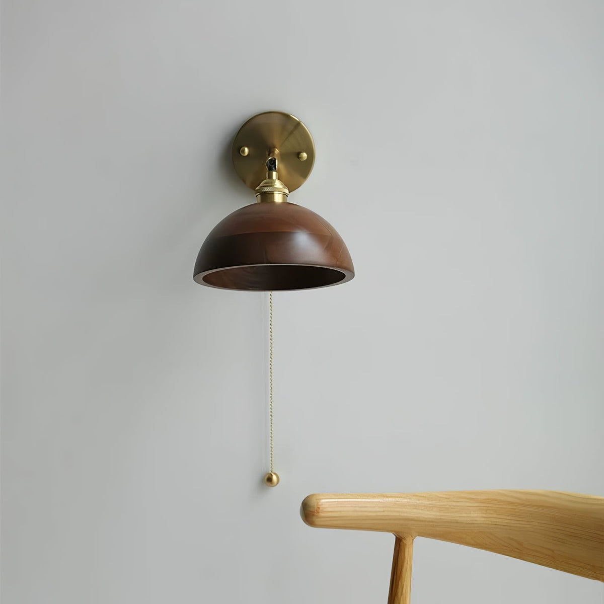 Vintage Wood Wall Lamp