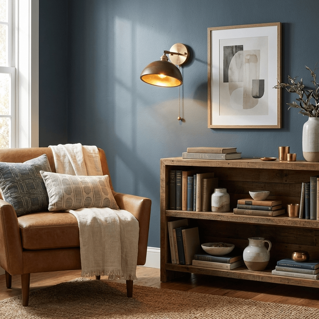 Vintage Wood Wall Lamp