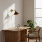 Vintage Wood Wall Lamp