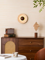 Halo Travertine Wall Light