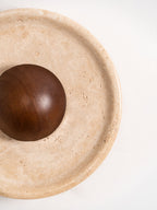 Halo Travertine Wall Light
