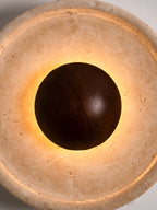 Halo Travertine Wall Light
