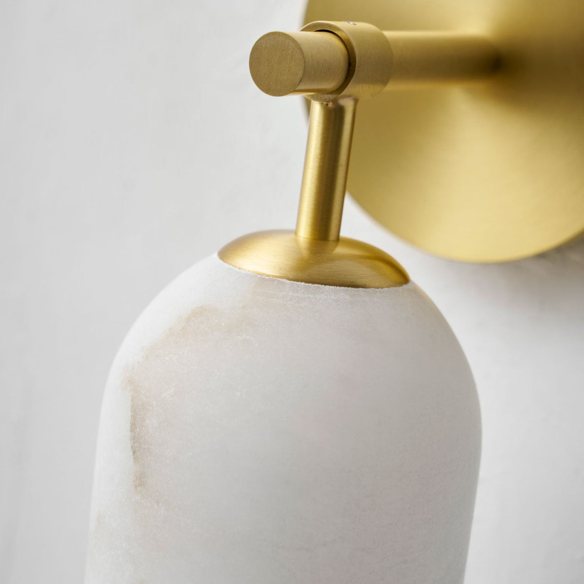 Pillar Alabaster Wall Sconce