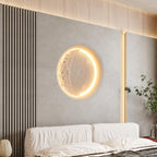 Gypsum Moon Wall Lamp