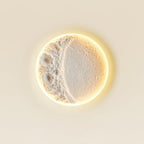 Gypsum Moon Wall Lamp