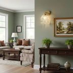 French Crystal Tassel Wall Light