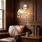 French Crystal Tassel Wall Light