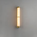 Cylindra Alabaster Brass Wall Light