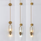 Long Arc Glass Wall Lamp