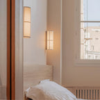 Cylinder Fabric Plug-in Wall Lamp