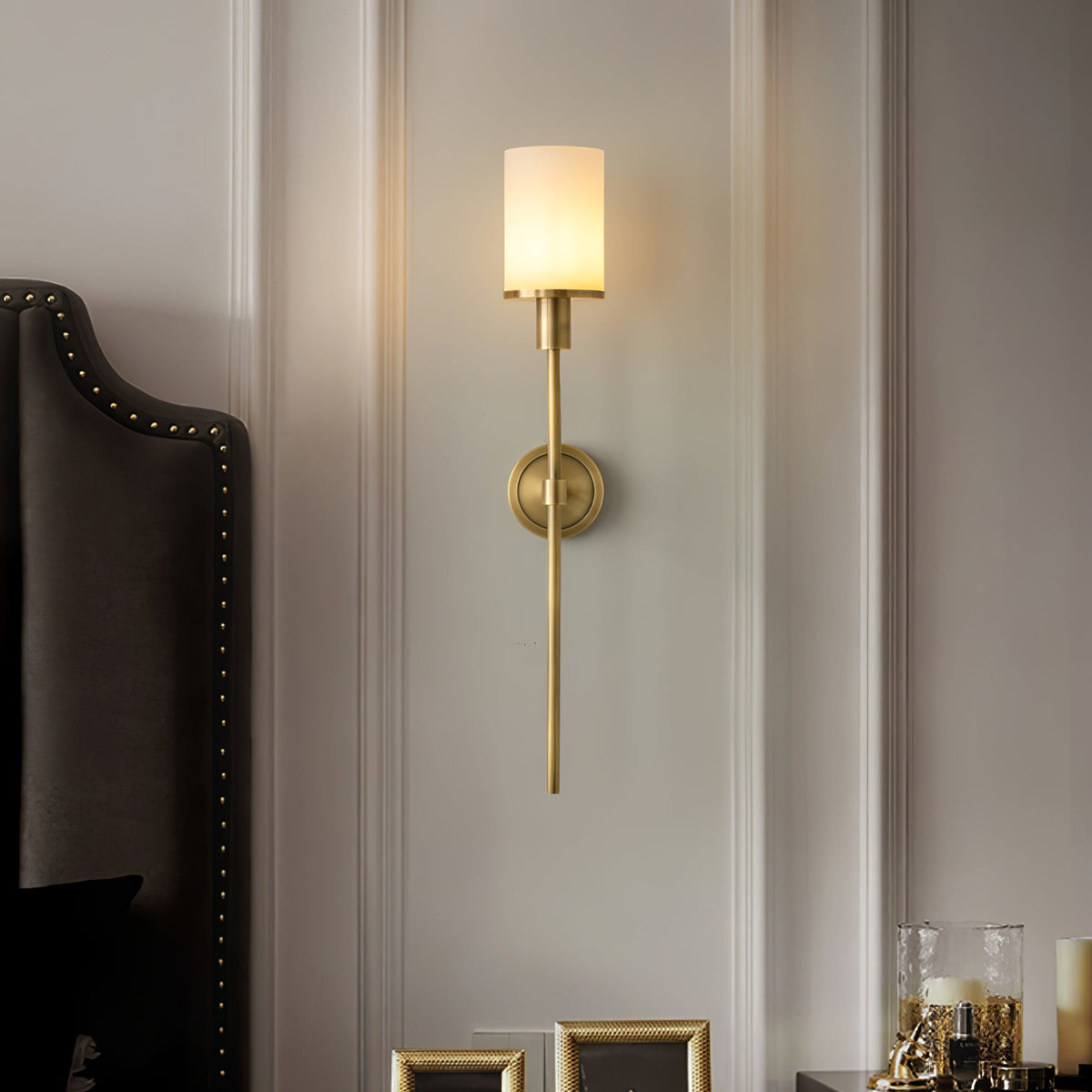 Tracie Classic Alabaster Sconce