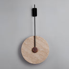 Travertine Disc Wall Lamp