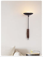 Noctara Black Travertine Wall Lamp