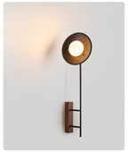 Noctara Black Travertine Wall Lamp