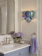 Lunaria Disc Glass Wall Lamp