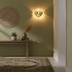 Lunaria Disc Glass Wall Lamp