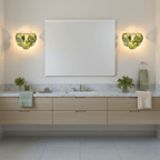 Lunaria Disc Glass Wall Lamp