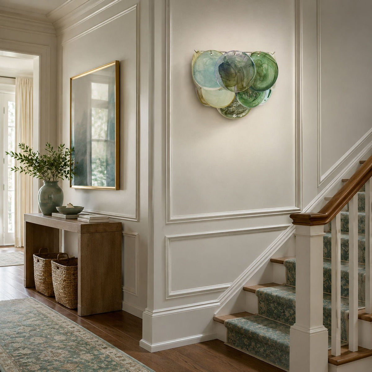 Lunaria Disc Glass Wall Lamp