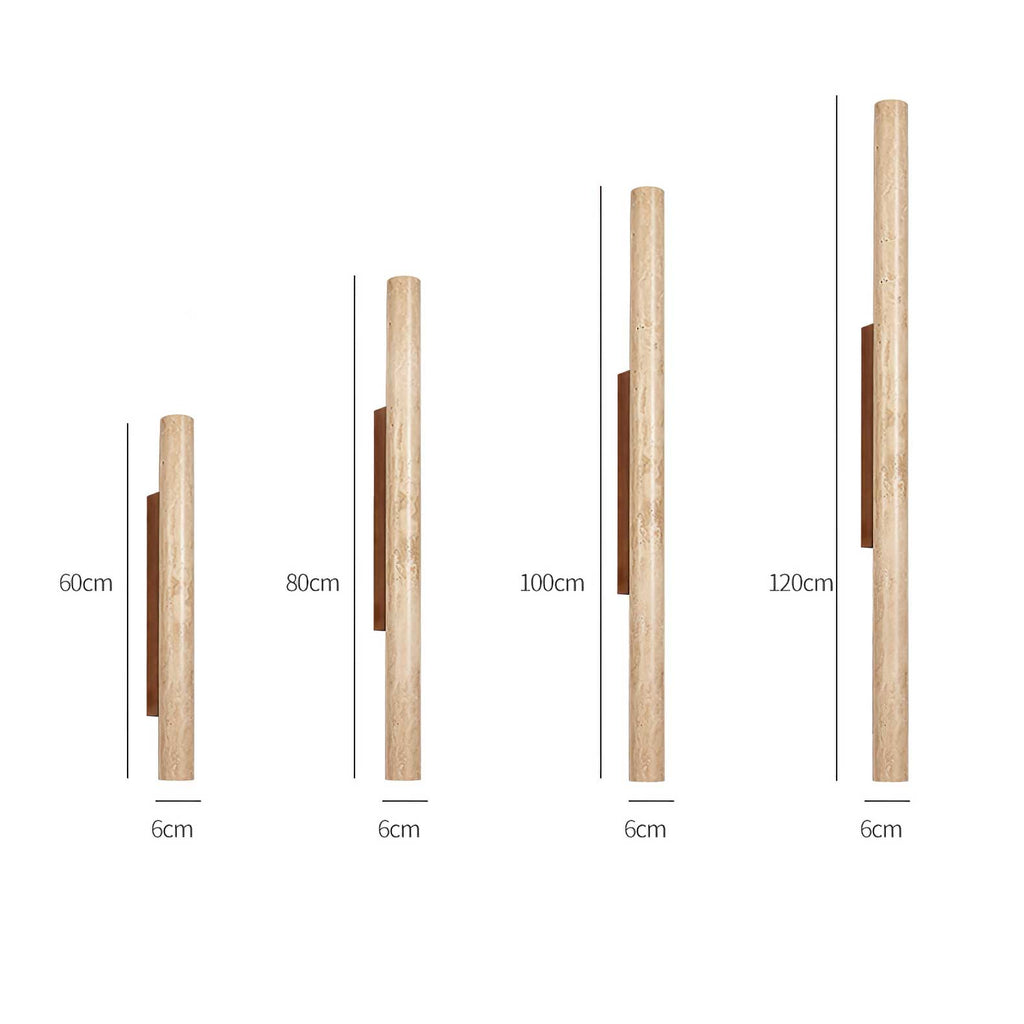 Travertine Column Wall Light